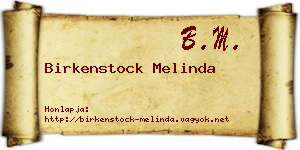 Birkenstock Melinda névjegykártya